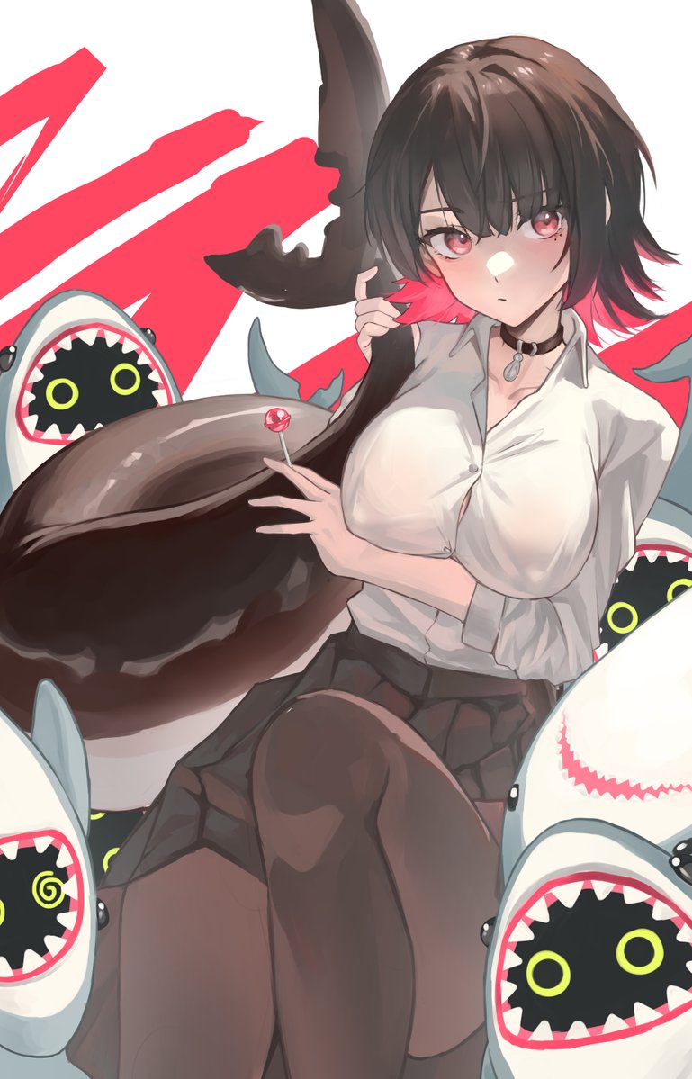 ellen joe and sharkboo (zenless zone zero) drawn by shanyan0706
