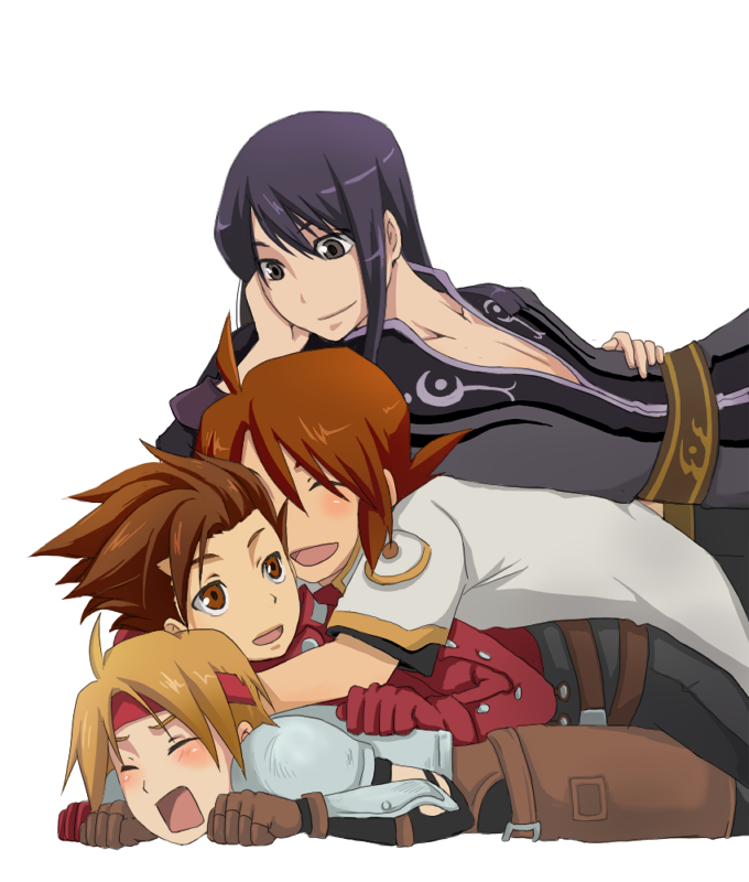 yuri lowell, luke fon fabre, lloyd irving, and cress albane (tales of and 4 more) drawn by chan_mage