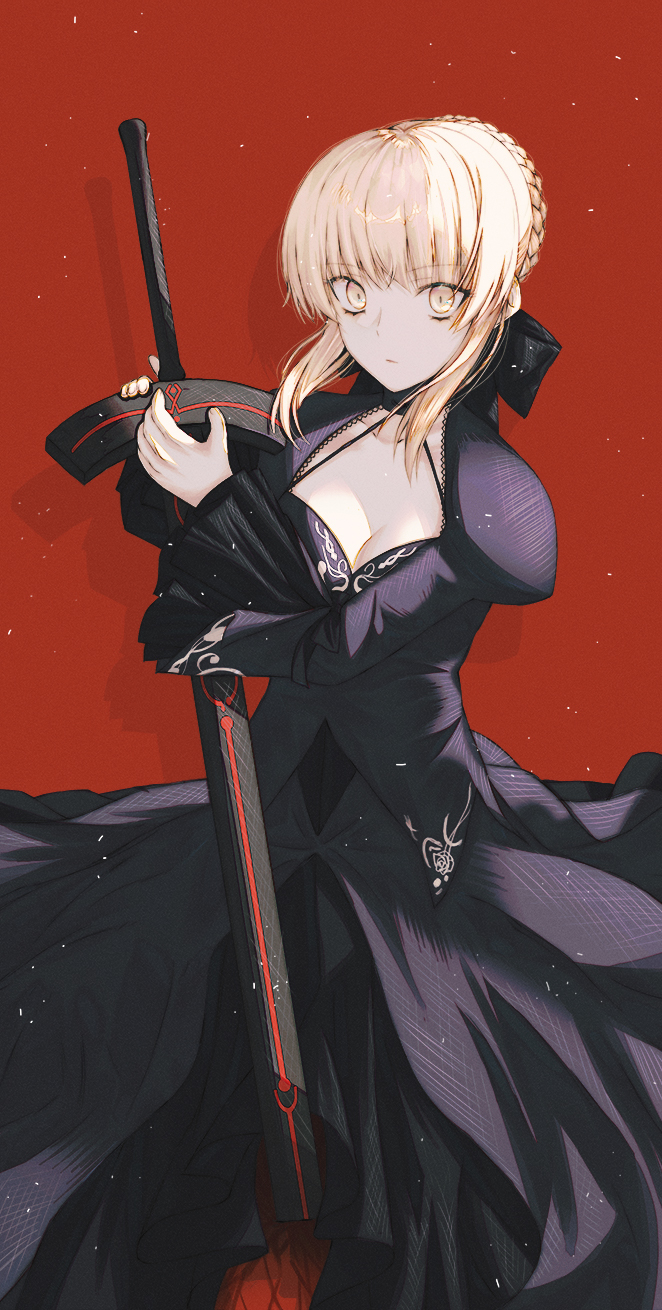 artoria pendragon and saber alter (fate and 2 more) drawn by harukaze_(rori_0826)