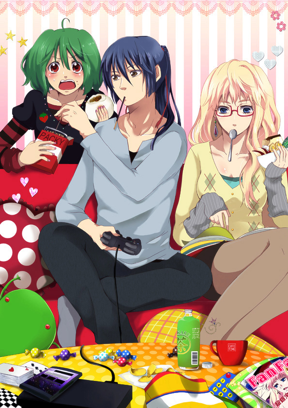 sheryl nome, ranka lee, and saotome alto (macross and 1 more) drawn by gen_(enji)