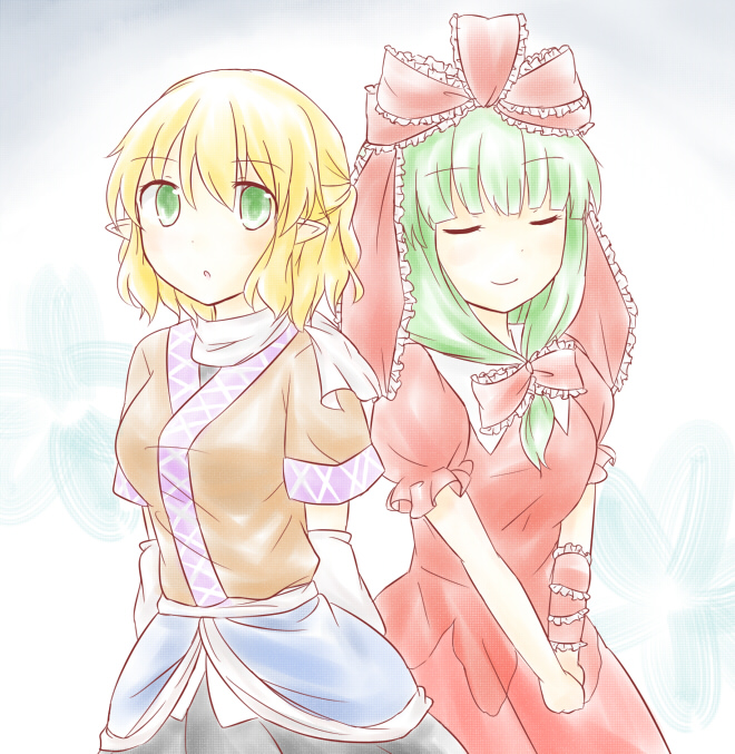 mizuhashi parsee and kagiyama hina (touhou) drawn by puchimirin