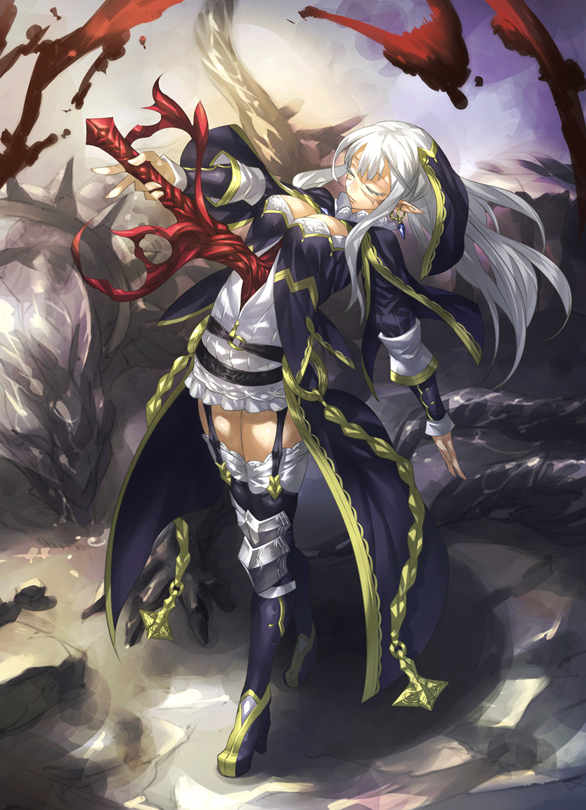pixiv fantasia and 1 more drawn by shinazo