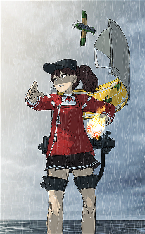 ryuujou (kantai collection) drawn by yue_(tada_no_saboten)