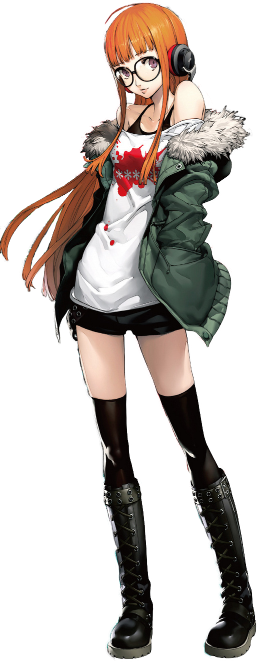 sakura futaba (persona and 1 more) drawn by soejima_shigenori