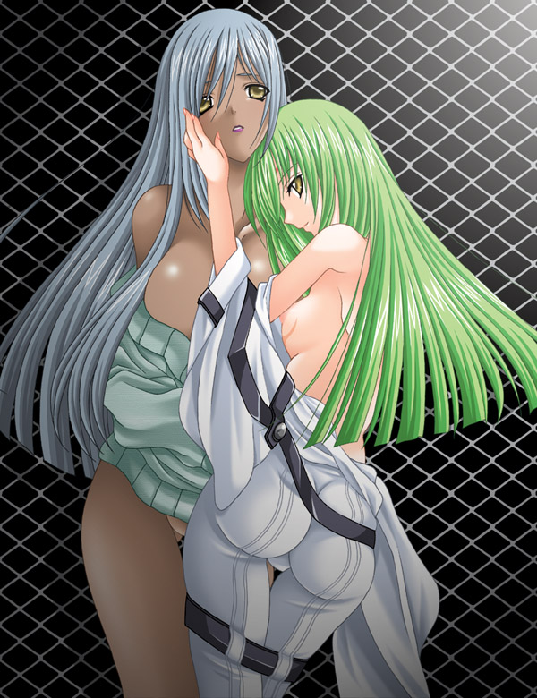 c.c. and villetta nu (code geass) drawn by rikky