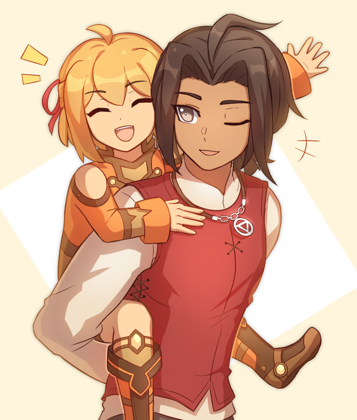 fiora and dunban (xenoblade chronicles and 1 more) drawn by enni