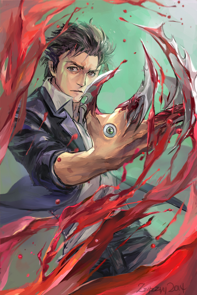 migi and izumi shin'ichi (kiseijuu) drawn by zzyzzyy
