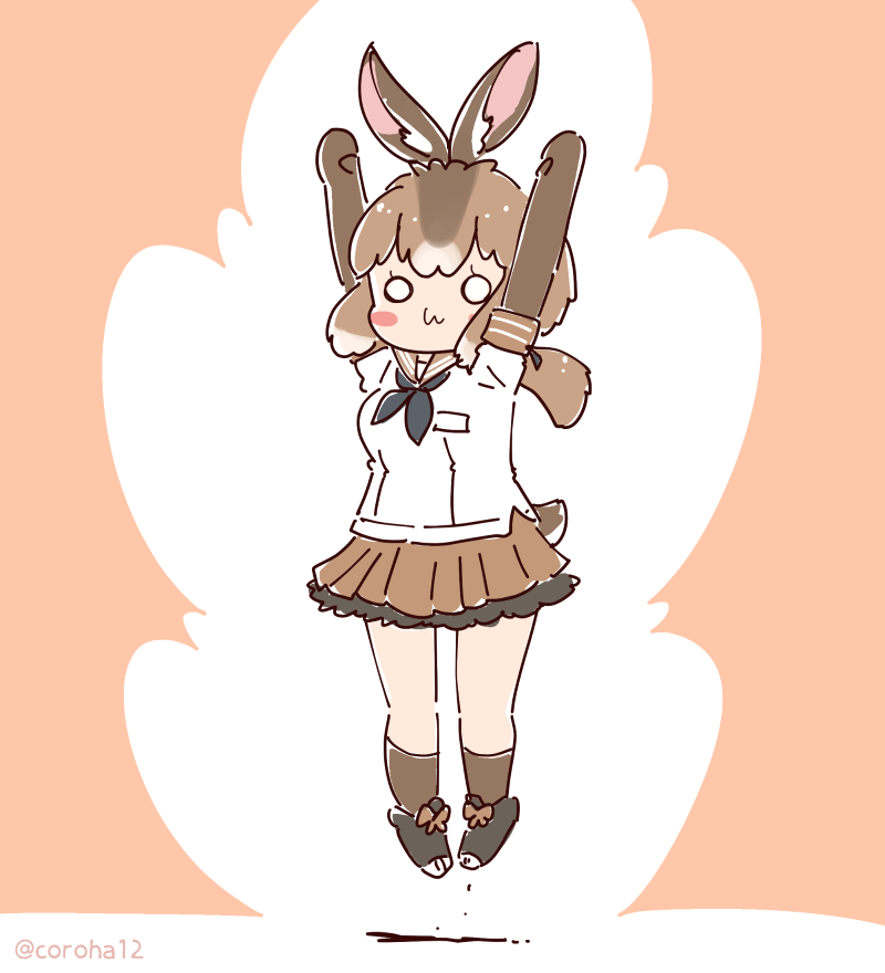 japanese hare (kemono friends) drawn by coroha