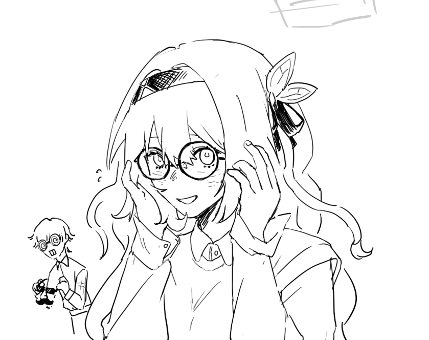 trailblazer, firefly, and caelus (honkai and 1 more) drawn by haruki_haruka