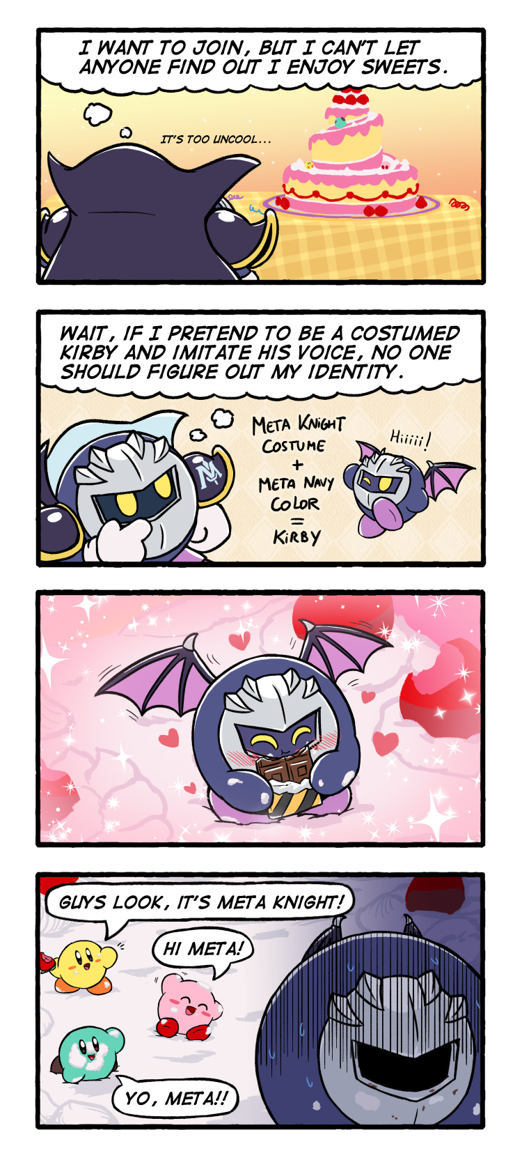kirby and meta knight (kirby and 1 more) drawn by shibulio