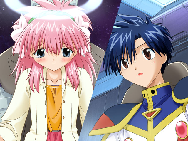 milfeulle sakuraba and takuto meyers (galaxy angel) drawn by kanan