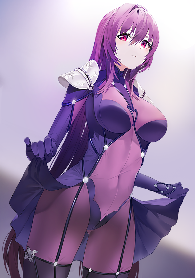 scathach (fate and 1 more) drawn by damda