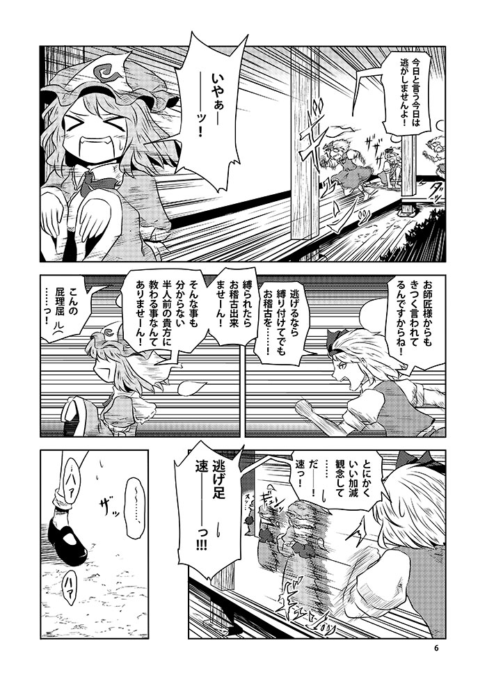 konpaku youmu and saigyouji yuyuko (touhou) drawn by yokochou