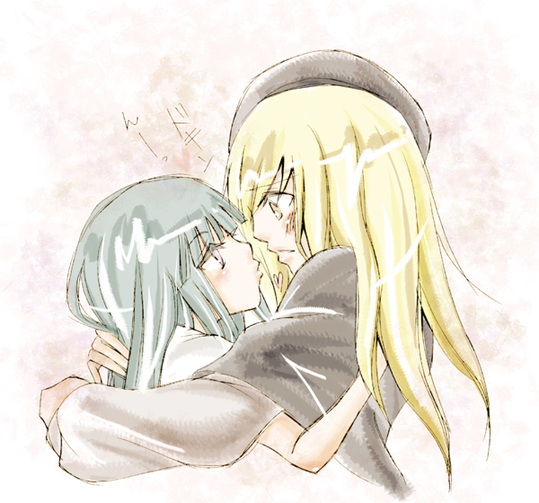 furude rika and takano miyo (higurashi no naku koro ni) drawn by gigi