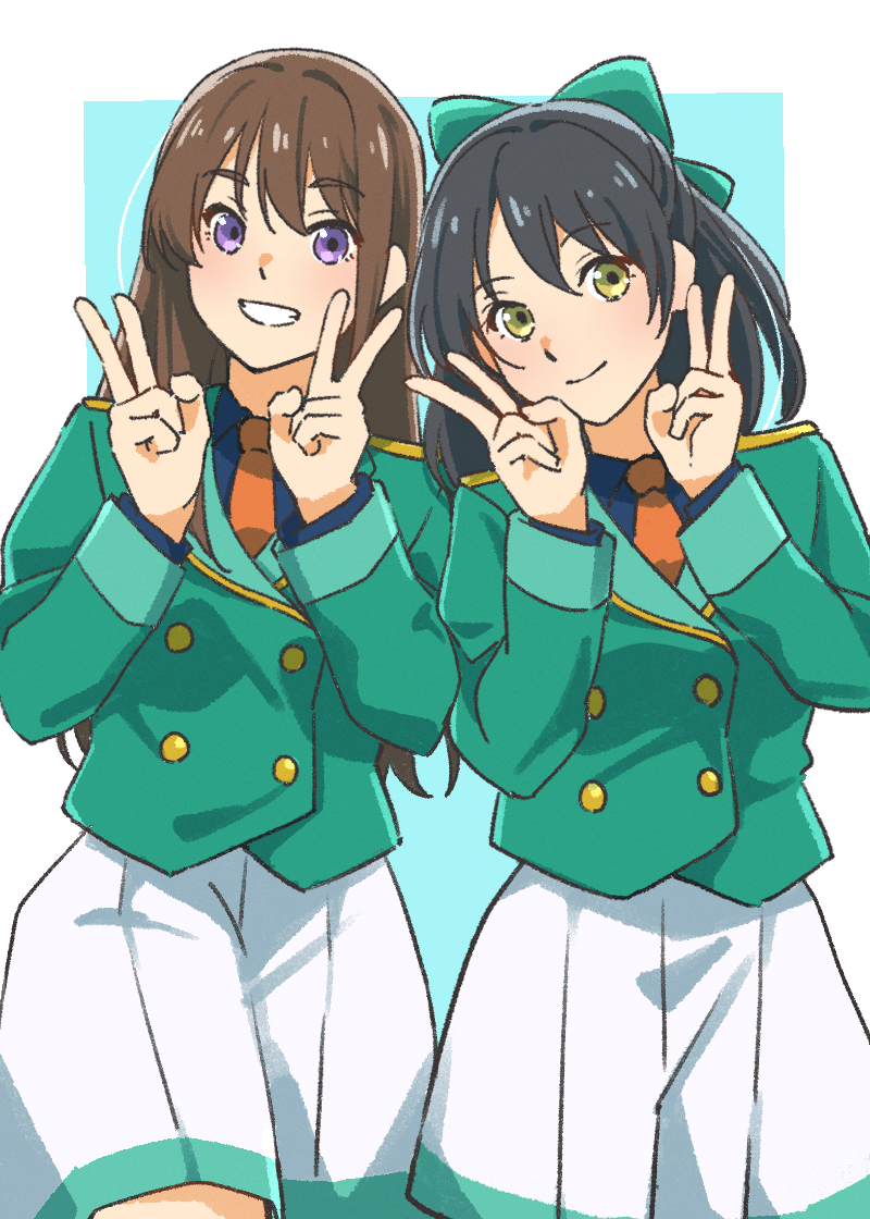 sakai masako and inoue junna (hibike! euphonium) drawn by fuyuhino
