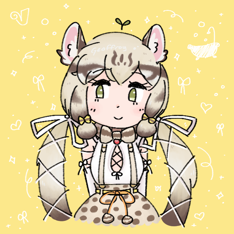 geoffroy's cat (kemono friends and 1 more) drawn by emunenene