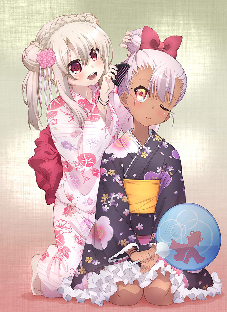 illyasviel von einzbern and chloe von einzbern (fate and 1 more)