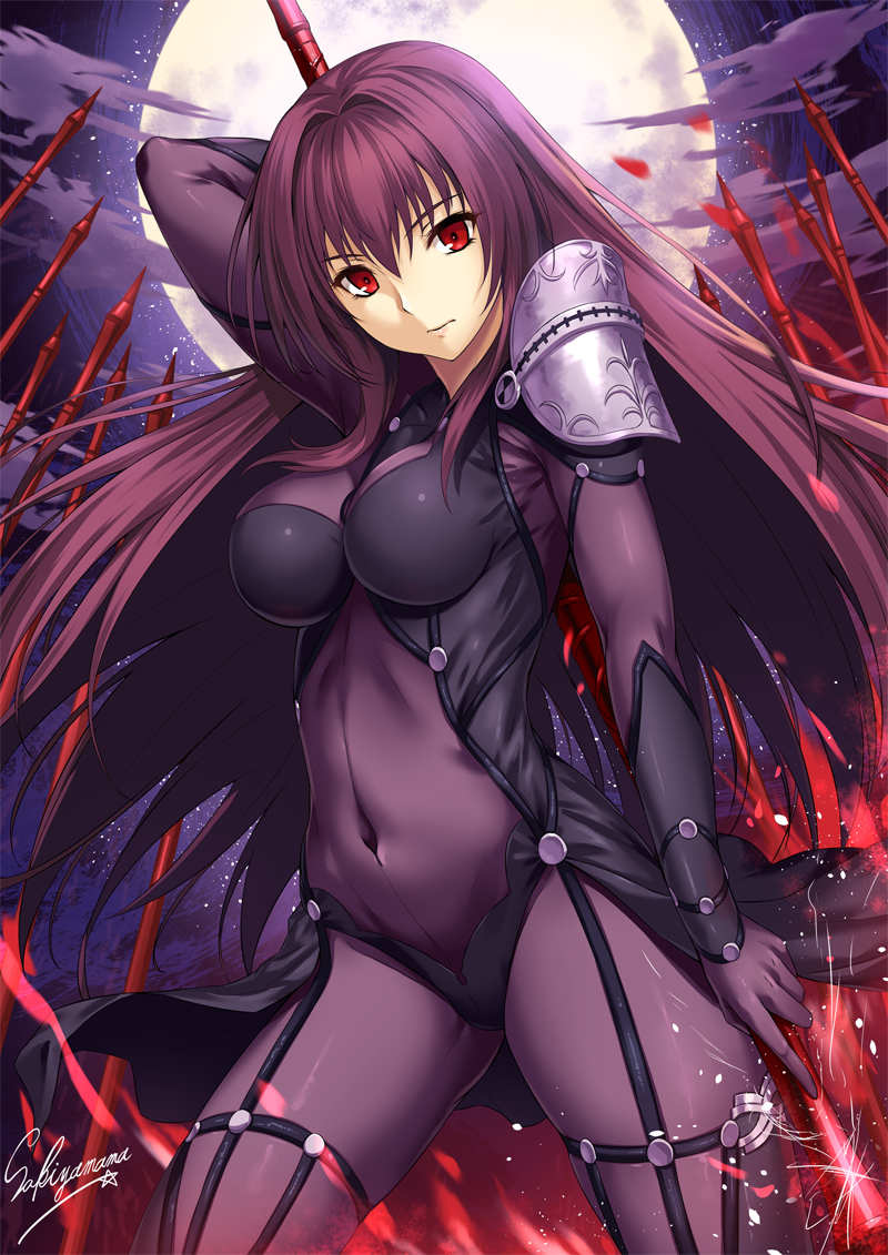 scathach (fate and 1 more) drawn by sakiyamama