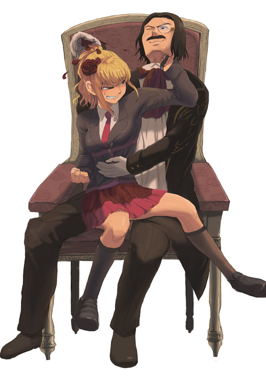ushiromiya jessica and ronove (umineko no naku koro ni) drawn by furutachirikonbu