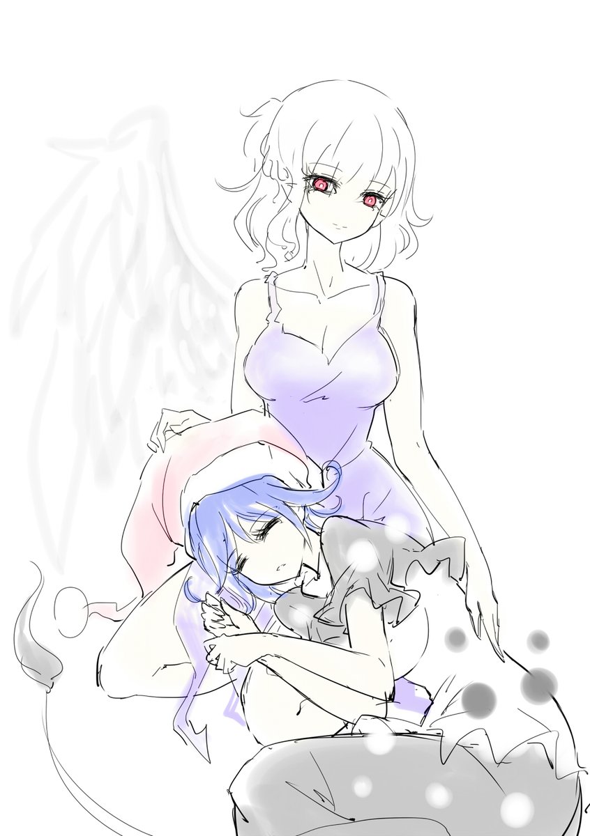 kishin sagume and doremy sweet (touhou) drawn by raptor7