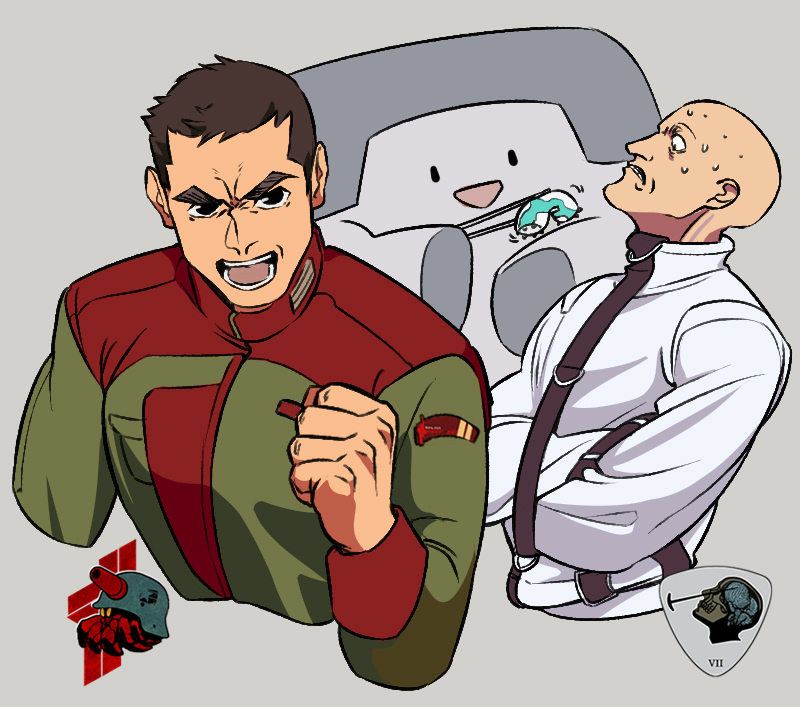arqueboy, v.vii swinburne, and g6 red (armored core and 1 more) drawn by refus