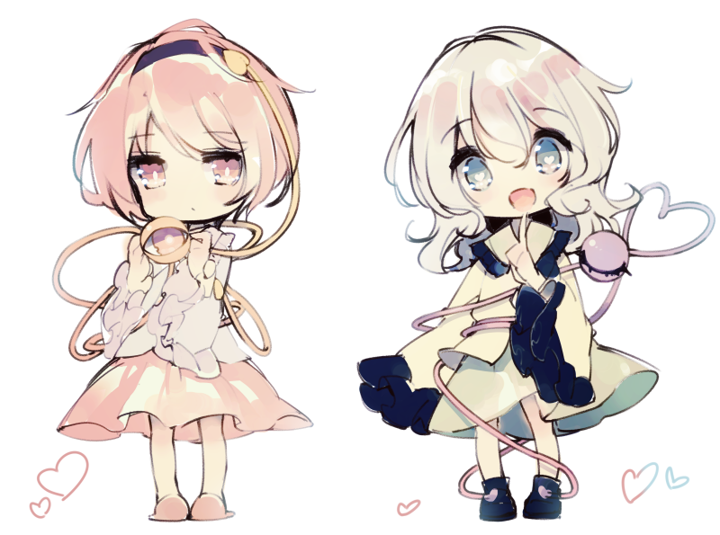 komeiji koishi and komeiji satori (touhou) drawn by tecoyuke