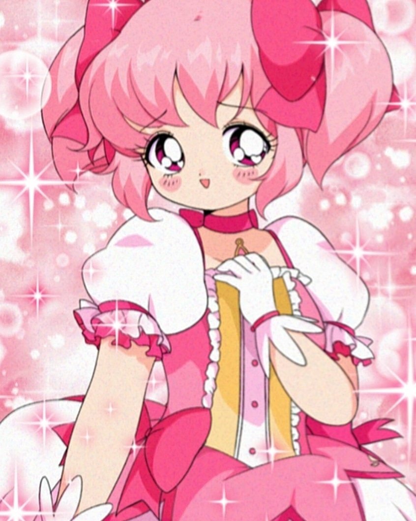 kaname madoka (mahou shoujo madoka magica) drawn by honeymoonpetal