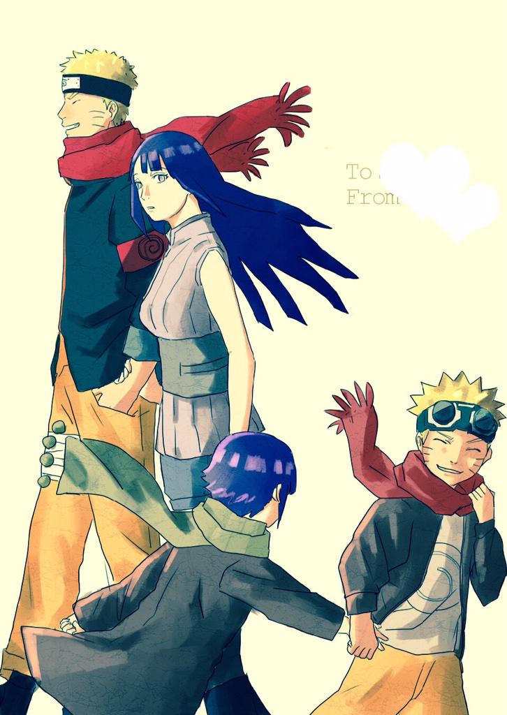 uzumaki naruto and hyuuga hinata (naruto and 1 more) drawn by kutsushita_(kagamix24)