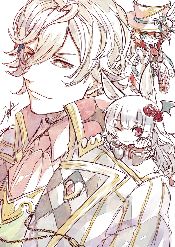 march hare, lewis carroll, and mad hatter (grimms notes) drawn by nikosuke