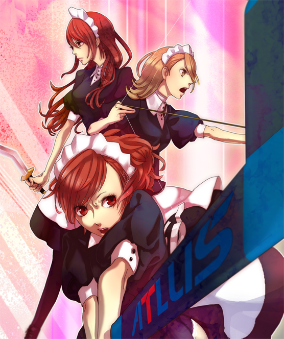 shiomi kotone, takeba yukari, and kirijou mitsuru (persona and 2 more) drawn by hoe_(dbp)