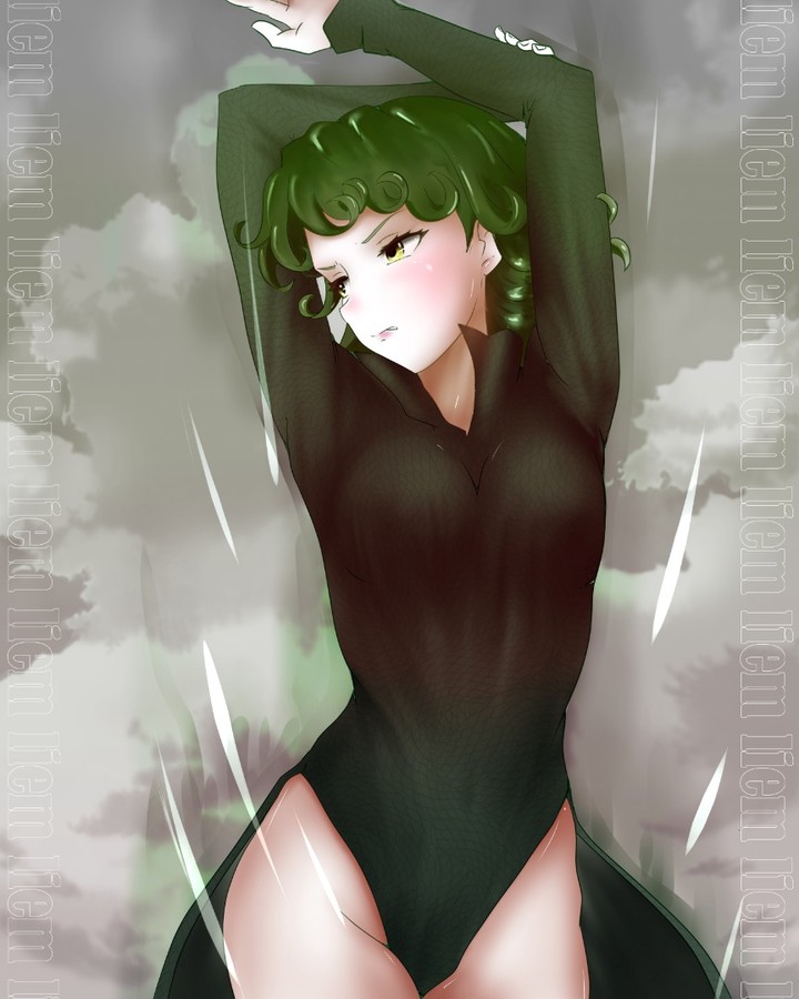 tatsumaki (one-punch man) drawn by liemcee