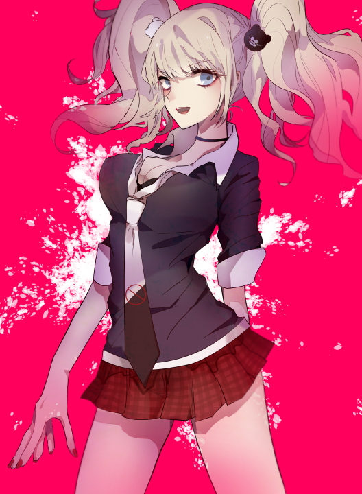 enoshima junko (danganronpa and 1 more) drawn by usashi