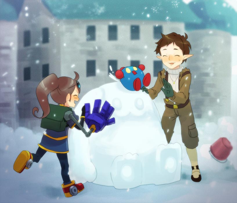precis neumann and noel chandler (star ocean and 1 more) drawn by hisayoshi_(hisa)