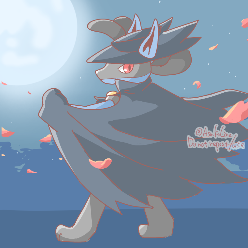 lucario and riley (pokemon and 1 more) drawn by asakoline