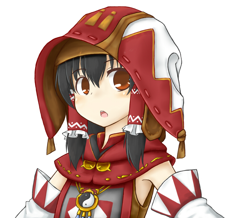 hakurei reimu and white mage (touhou and 3 more) drawn by nice_(artist)