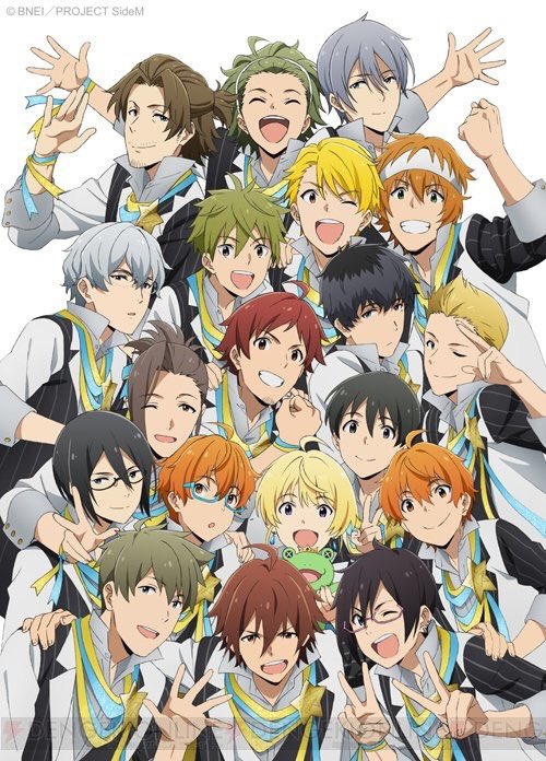 amagase touma, pierre bichelberger, tendo teru, mitarai shouta, iseya shiki, and 13 more (idolmaster and 1 more) drawn by tanaka_yuusuke