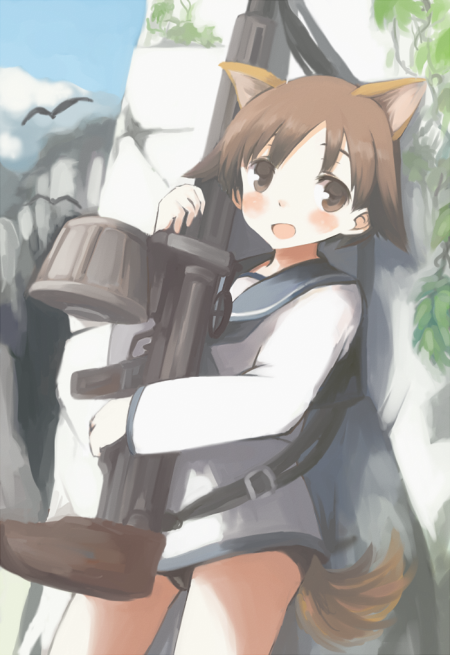 miyafuji yoshika (world witches series and 1 more) drawn by oimu_(ununsan)