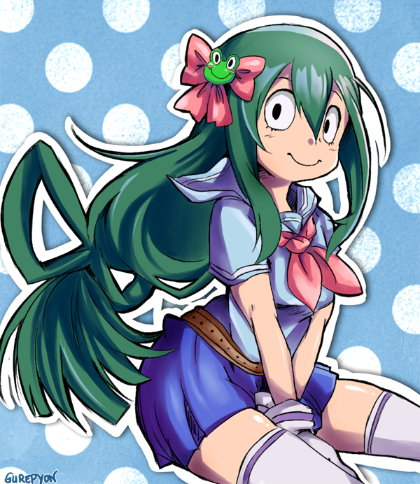 asui tsuyu (boku no hero academia) drawn by gurepyon