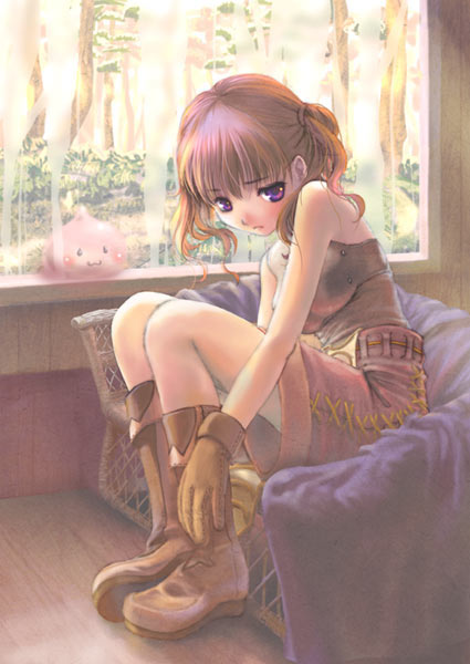 poring and novice (ragnarok online) drawn by yamadalei