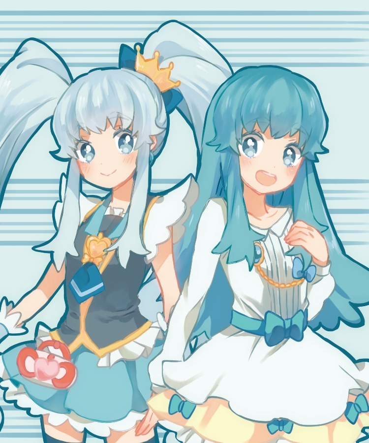 shirayuki hime and cure princess (precure and 1 more) drawn by hayashi_(kanzume)