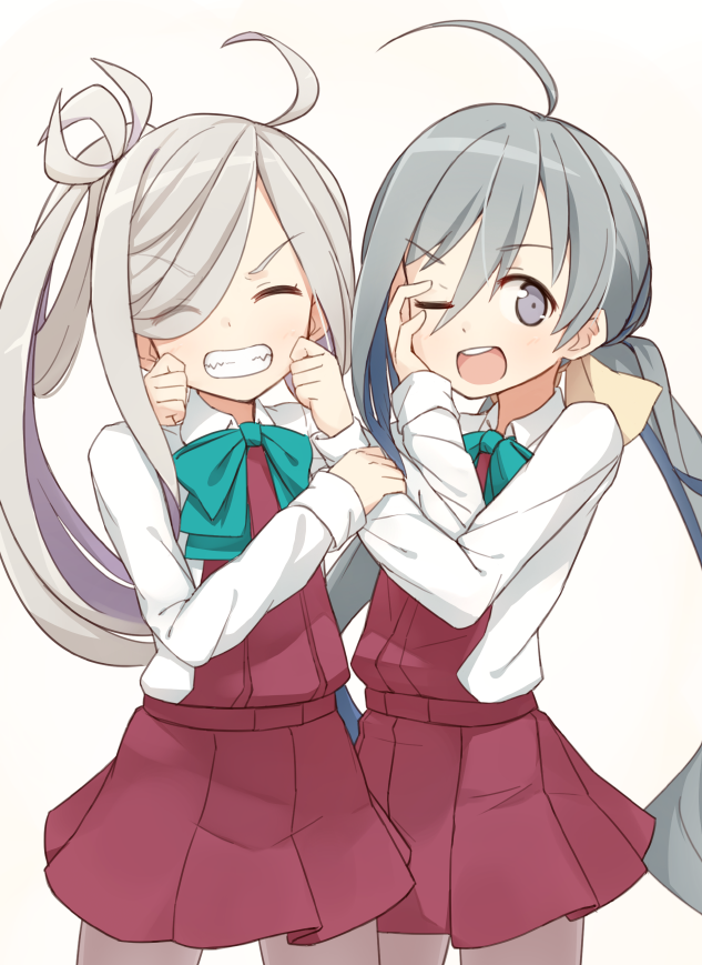 kiyoshimo and asashimo (kantai collection) drawn by coupon_(skyth)