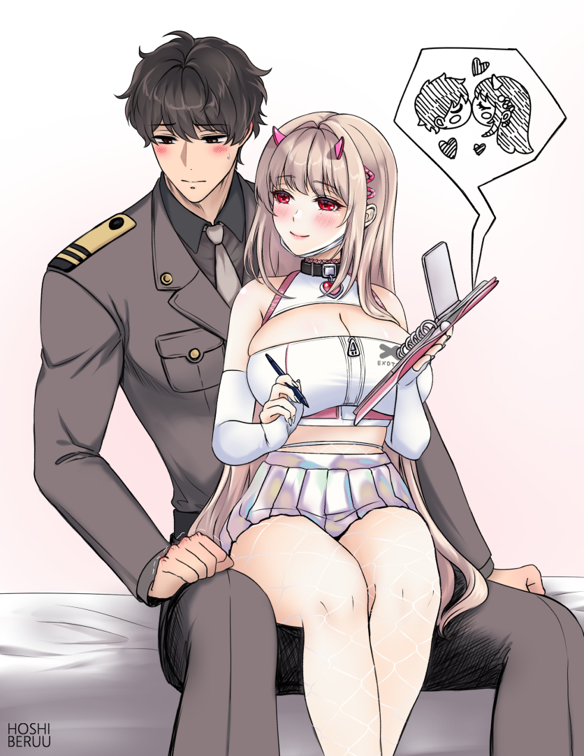 commander and viper (goddess of victory: nikke) drawn by hoshiberuu
