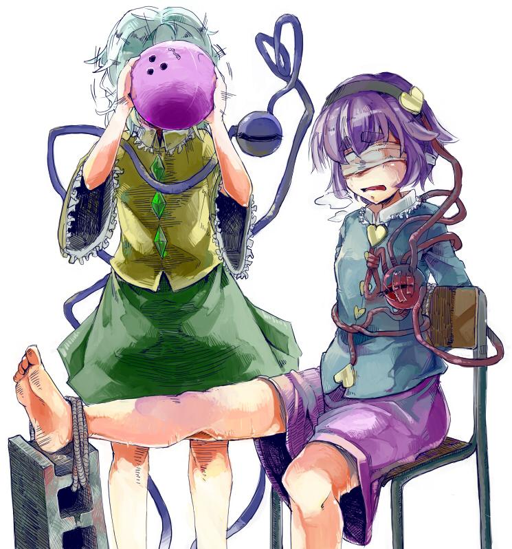 komeiji koishi and komeiji satori (touhou) drawn by migi_tonari