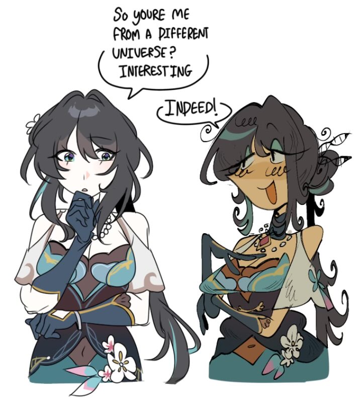 ruan mei (honkai and 1 more) drawn by meepinx