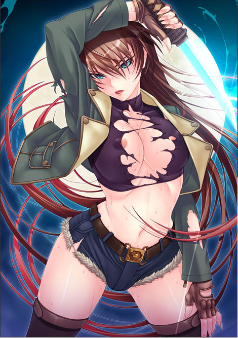 sagara ren (kresnik ~saiin ni modaeru kyuuketsuki hunter~) drawn by zol