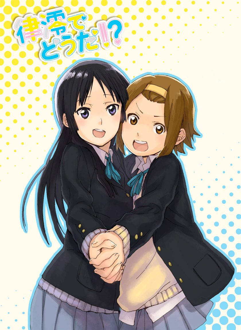 akiyama mio and tainaka ritsu (k-on!) drawn by fukutarou_(enji127)