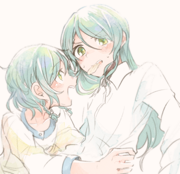hikawa sayo and hikawa hina (bang dream!) drawn by itomugi-kun