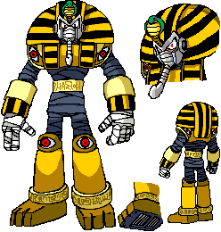 pharaoh man (mega man and 1 more) drawn by ariga_hitoshi