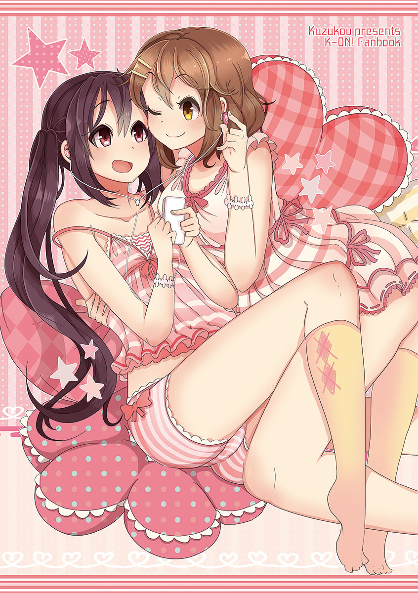 nakano azusa and hirasawa yui (k-on!) drawn by bel-tree