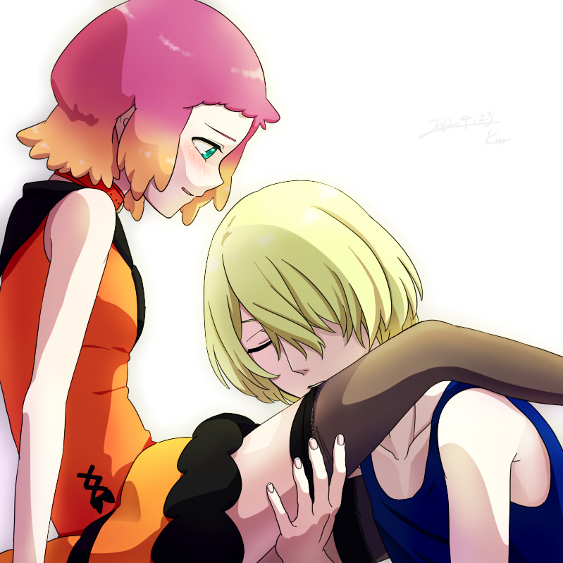 yunoha thrul and jin musou (aquarion and 1 more) drawn by kanno_miiyu